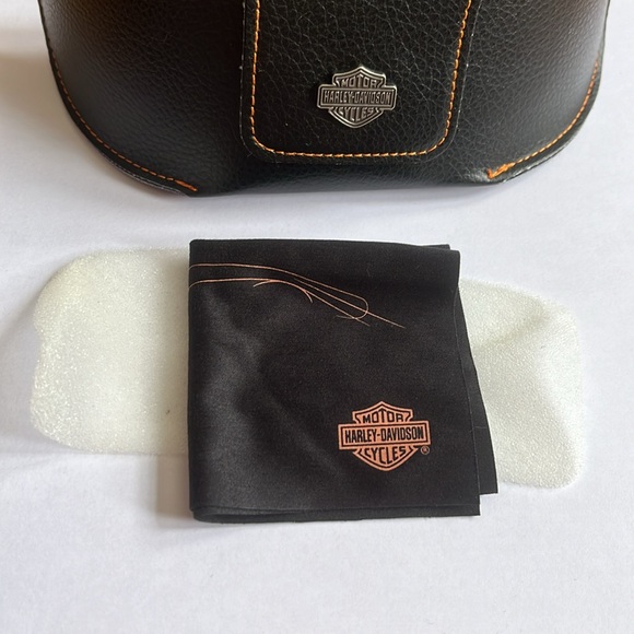 Harley Davidson Sun Glasses Case / Leather / New - Picture 4 of 9